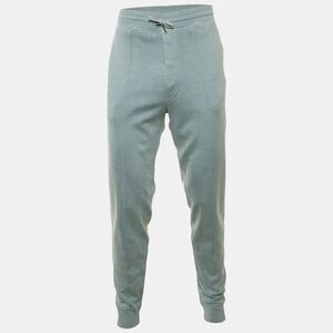 Tom Ford Light Green Silk & Cotton Jogger Pants L